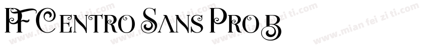 PF Centro Sans Pro B字体转换